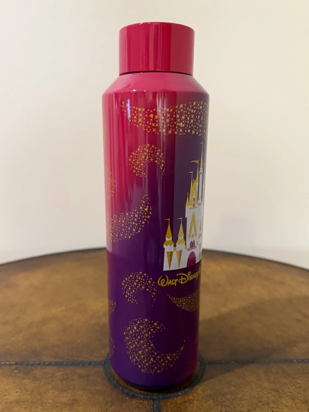 NEW STARBUCKS WALT DISNEY WORLD CINDERELLA CASTLE STAINLESS STEEL WATER BOTTLE